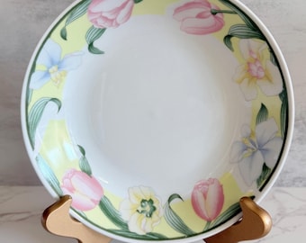 Juego de 4 platos de porcelana vintage Regent China con diseño floral japonés, con flores pastel