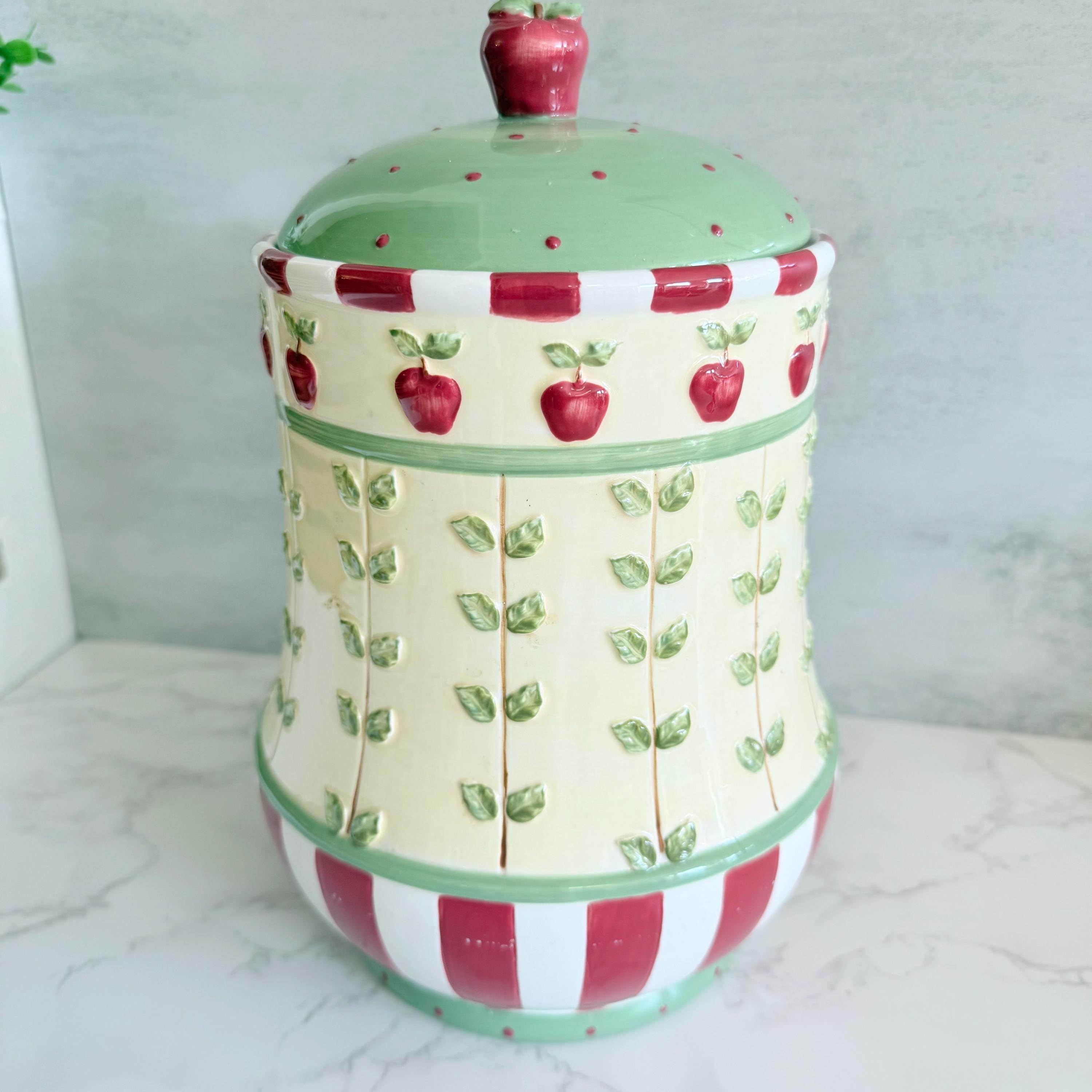 ヴィンテージ Karla Dornacher Giftcraft アップル キャニスター