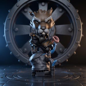 Wise Rat Sensei Chibi STL – Martial Arts Master Collector Figure 3D Print Model