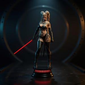 Female Sith character 1/6 scale STL file