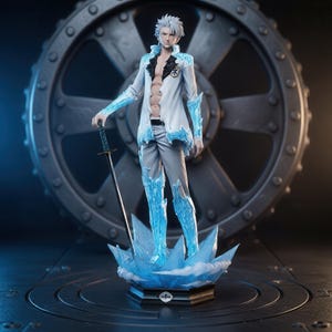 Frozen Blade Captain STL – Ice Warrior Collector Statue 3D Print Model