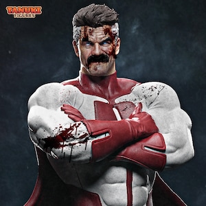 Invincible Omni-Man Statue | Comic Book Fan Collectible | Hand-painted Superhero Figure | Custom Resin Artwork | Gift for Comic Fans