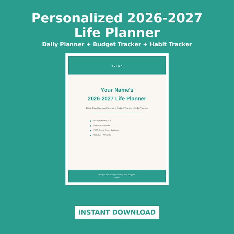 Life Goals Sheet.pdf Notion Life Planner Template, All in One Dashboard, Goals Tasks Habits ...