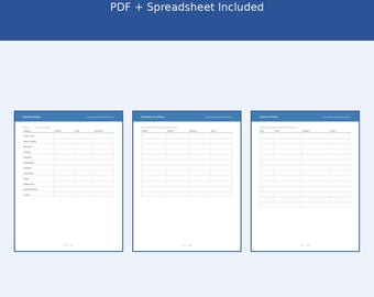College Student Budget Planner | Fillable PDF + Spreadsheet | Semester Budget & Expense Tracker | Student Finance Planner