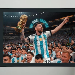 Lionel Messi World Cup poster