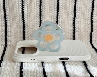 Flower MagSafe Phone Grip|Floral Magnetic Phone Stand|Transparent Flower Phone Holder|Daisy Grip|Kindle Grip|Cute Phone Accessory