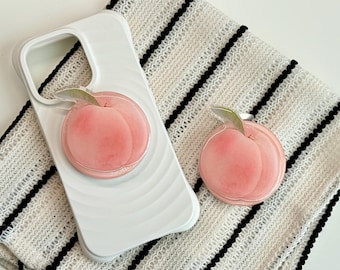 Peach MagSafe Holder | Pink Fruit Stand | Magnetic Accessory