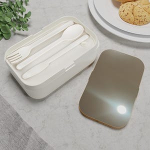 Kids&#39; Art Bento Box with Utensils: Eco-Friendly Lunch Container