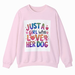 Colorful Dog Lover Sweatshirt: Unisex Crewneck, Cozy Pet Apparel