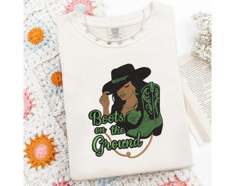 Stiefel auf dem Boden Stickmuster, Cowgirl Western Stickdatei, Country Girl Maschinenstickmuster, PES DST Instant Download