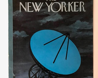 New Yorker Magazine Cover Vintage 5 mars 1966 original, Illustrationskonst Inramningsbart tryck Väggkonst