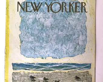 New Yorker Magazine Cover Vintage Sept 2, 1967 original, Illustration Art Framable print Wall Art