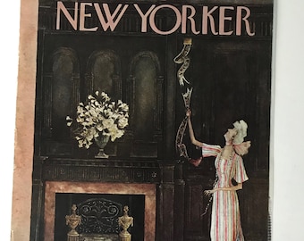 New Yorker Magazine Cover Vintage Marzo 19, 1966 original, Ilustración Arte Framable impresión Wall Art