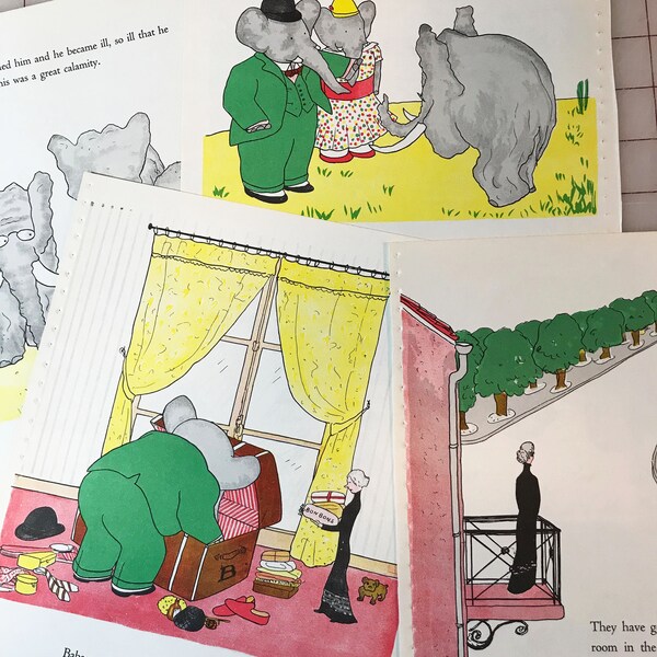 Babar the Elephant Etsy