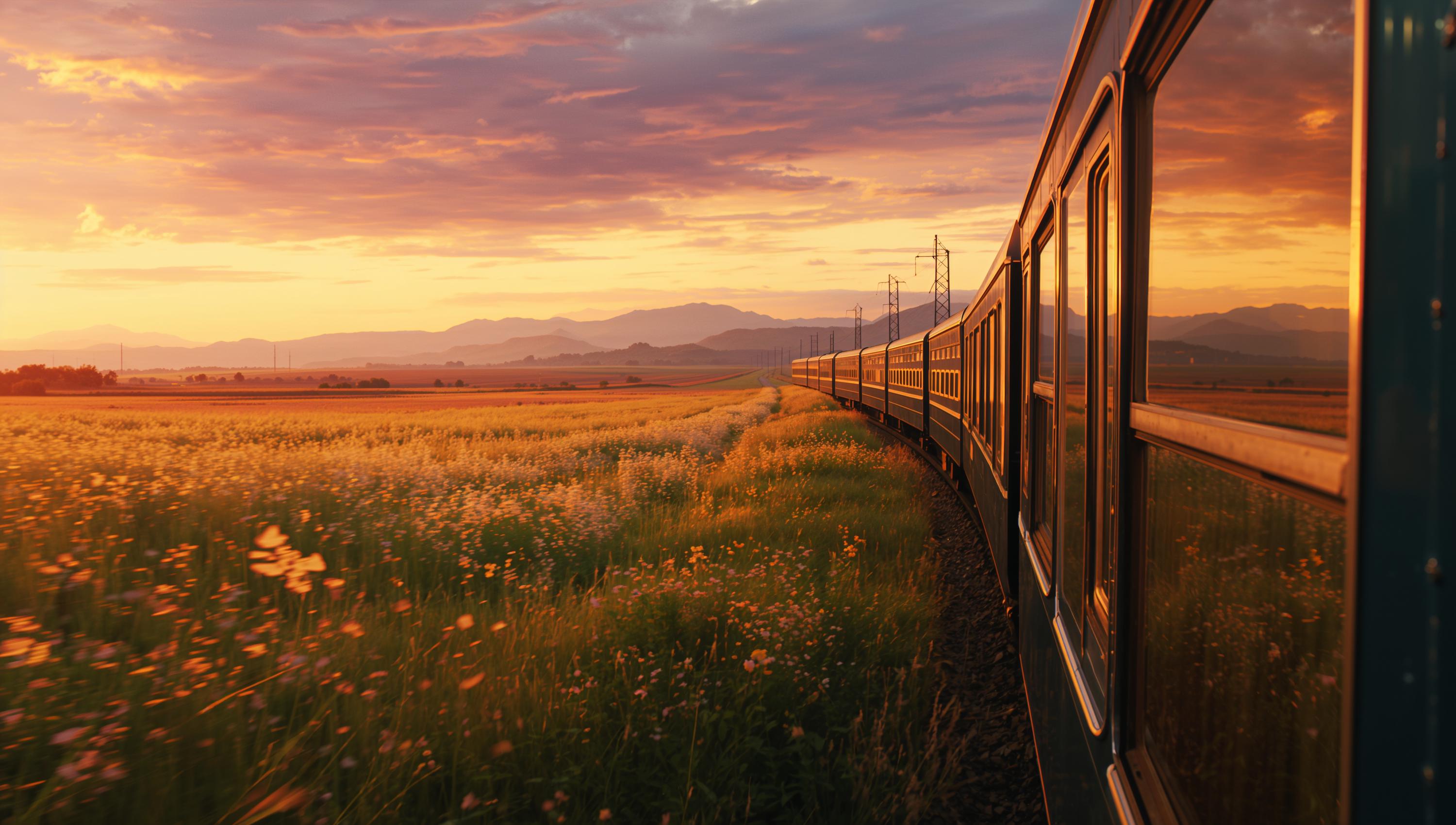 Sunset Train Journey Wallpaper Pack 4K Cinematic Countryside Sunset Train Journey Wallpaper Pack 4K Cinematic Countryside
