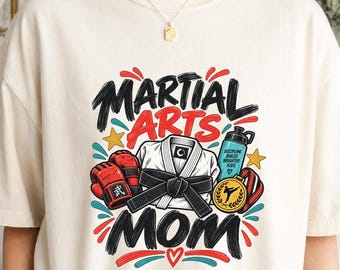 Martial Arts Mom Shirt, Karate Mom Tee, Taekwondo Mom Gift, Proud Dojo Mom Shirt, Comfort Colors Sports Mom Tee