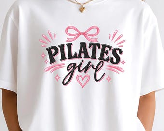 Pilates Girl Shirt, Cute Pilates Tee, Pilates Lover Gift, Fitness Girl Shirt, Workout Lover Comfort Colors Tee