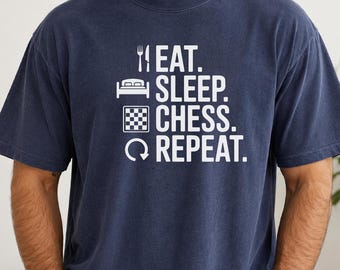Funny Chess Player Shirt, Chess Lover T-Shirt, Chess Tournament Shirt, Chess Club Gift, Strategy Game Tee, Chess Coach Gift, Comfort Colors