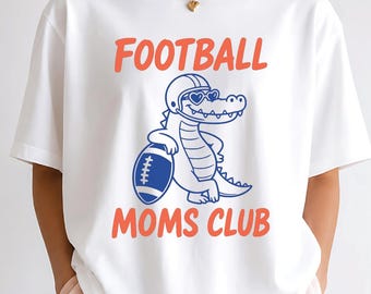 Camiseta del Club de Mamás Futboleras, Camiseta para Mamá Futbolera, Camiseta de Mamá Futbolera con Cocodrilo, Camiseta para Mamá del Día del Partido, Camiseta de Temporada de Fútbol, Regalo para Mamás Deportistas
