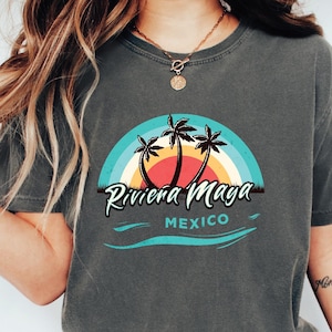 Riviera Maya Mexico Comfort Colors® T-Shirt, Vintage Travel Tee, Family Vacation Gift