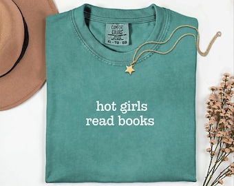 Heiße Mädchen lesen Bücher Shirt, Buch-Liebhaber-Shirt, Lesehemd, Buchclub-Shirt, Leselehrer, Buch-Liebhaber-Geschenk, Bücherwurm-Hemd