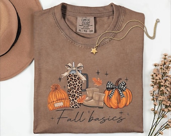 Comfort Colors Fall Shirt | Cute Pumpkin Tee