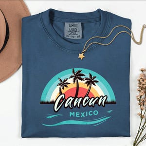 Cancun Mexico Comfort Colors® T-Shirt, Mexican Travel Tee, Family Vacation Gift