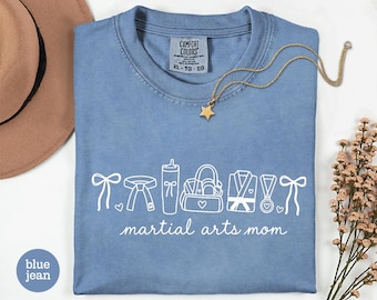 Martial Arts Mom Shirt, Karate Mom Tee, Taekwondo Mom Gift, Jiu Jitsu Mom Shirt, Martial Arts Family Comfort Colors Tee