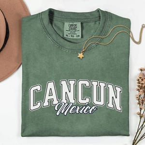 Cancun Mexico Shirt Comfort Colors, Vacation T-shirt Travel Gift