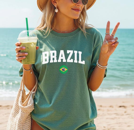 Brazil T-Shirt | Comfort Colors® Vintage Travel Vacation Tee