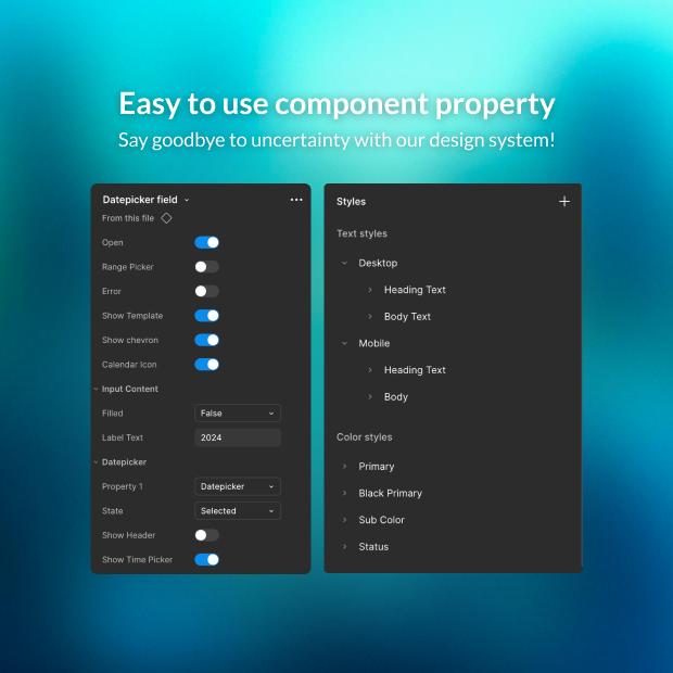 Basic Figma Design System | UI Components: Typography, Buttons, Forms ...