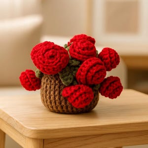 Handvirkat blomunderläggset: Miljövänlig garnblommig duk