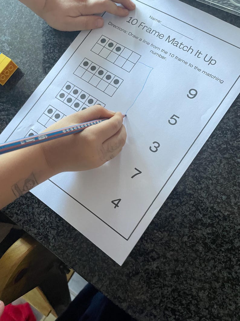 Early Learning Math Activity Worksheets | Digital Printable Activity ...