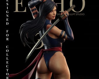Assassina da Lâmina Sombria – Estátua Premium para Impressão 3D em STL | Inspirada na Psylocke V2 | Figura Ninja Fantástica