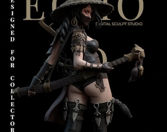 Ninja Assassin STL – Shadowblade Femme Slayer (SFW + NSFW)