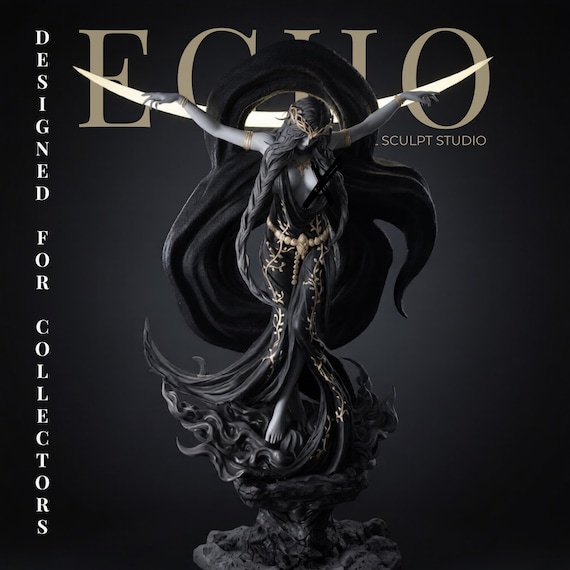 Queen Marika Elden Ring STL – Ethereal Divine Goddess Collector Statue 3D Print Model