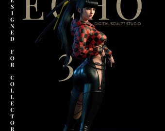 Eve Stellar Blade Racer’s Outfit STL – Futuristic Waifu Display Figure for Collectors & 3D Printing
