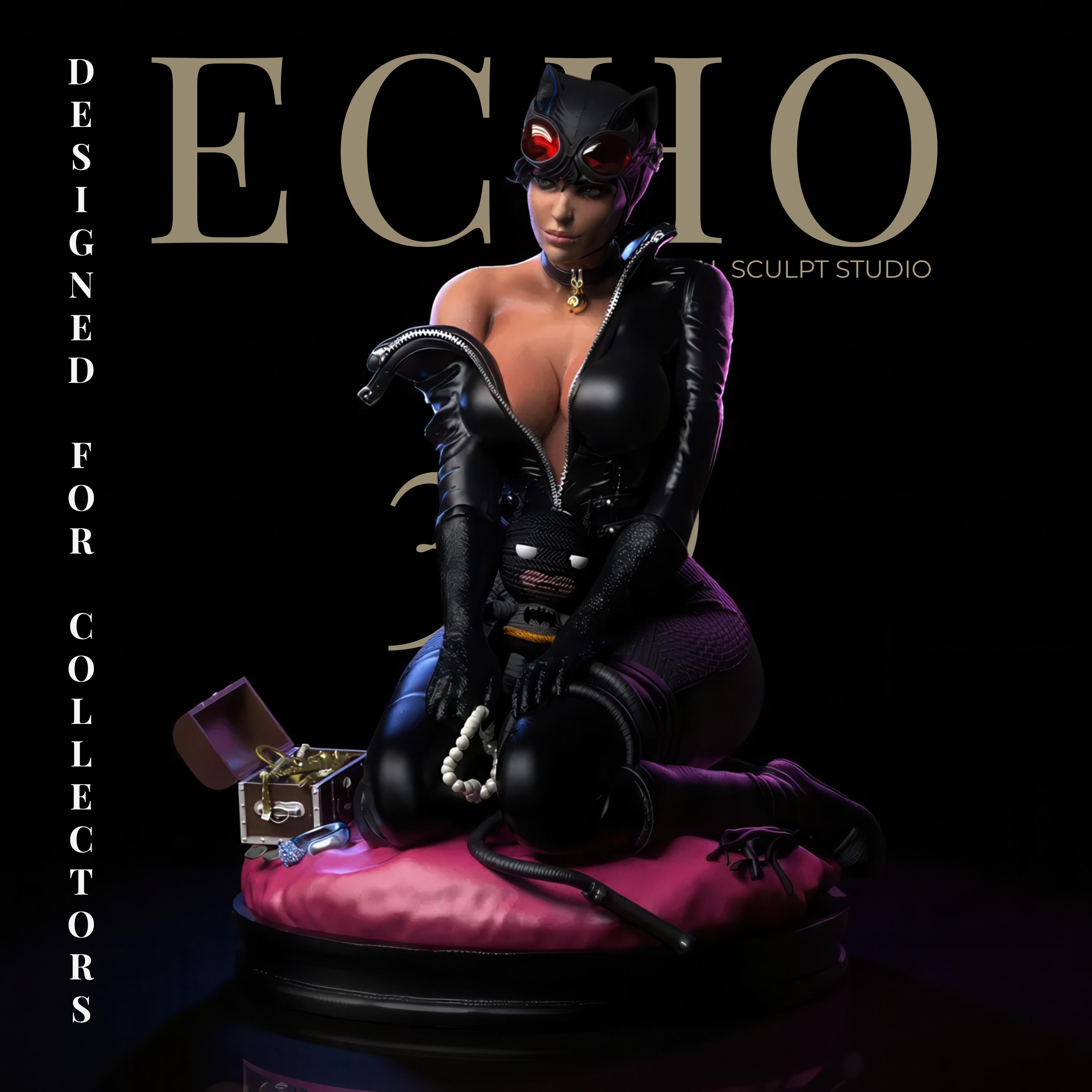 Catgirls STL Figure | Iconic Femme Fatale Statue 3D Print | Collector ...
