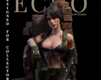 Quiet – Impressão 3D inspirada em Metal Gear (STL) | Estatueta de atiradora sexy | Opções SFW e NSFW