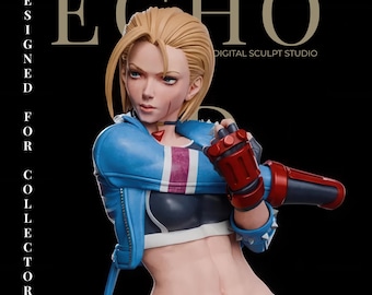 Agente de Kickboxing de Elite – Figura Premium para Impressão 3D em STL | Inspirada na Cammy | Estátua de Lutadora Dinâmica