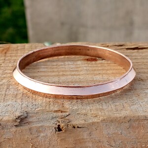 Pure 100 % Copper Bangle, Handmade Bangle, Solid Copper Bangle, Thick Boho Bracelet, Beautiful Copper Bangle, Men&#39;s & Woman Bangle