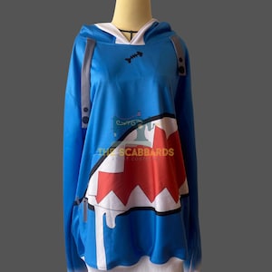 Cute Shark Anime Hoodie Costume Cosplay from Virtual Youtuber