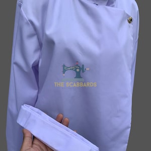 Anime Style White Gakuran School Uniform Jacket Cosplay Costume