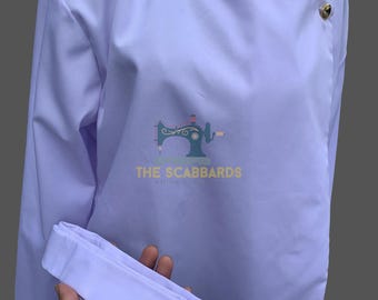 Anime Style White Gakuran School Uniform Jacket Cosplay Costume