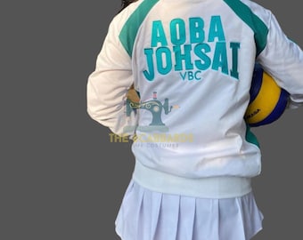Light Blue Sports Team Jacket Anime Cosplay Unisex