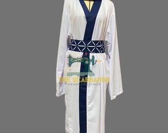 Antiker verfluchter König Stil Kimono Robe - Lange fließende Anime Cosplay Outfit mit elegantem Muster