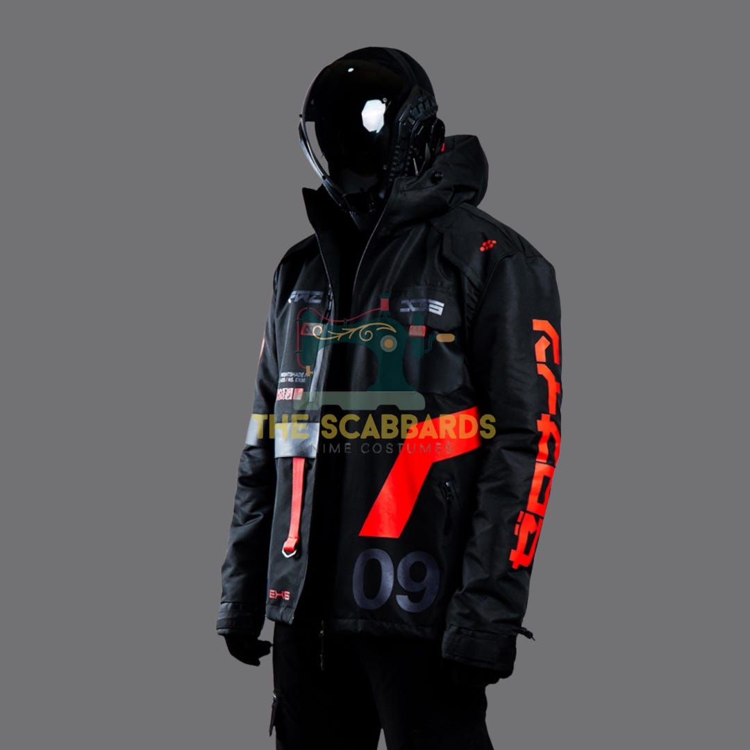 Techanova Jacket TECHRACER Nightshade ARS Windproof Techwear Parka | Cyberpunk Jacket - Etsy