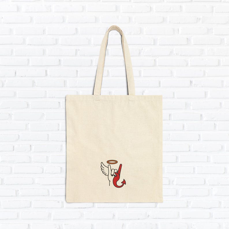 Angel Wing & Devil Tail Tote Bag image 5
