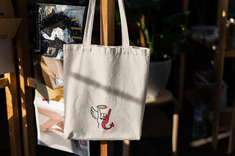Angel Wing & Devil Tail Tote Bag image 2