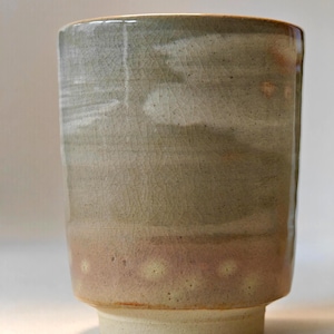 Vintage Hagi Ware Yunomi: Kannyu Crackle Glaze Pottery Chawan
